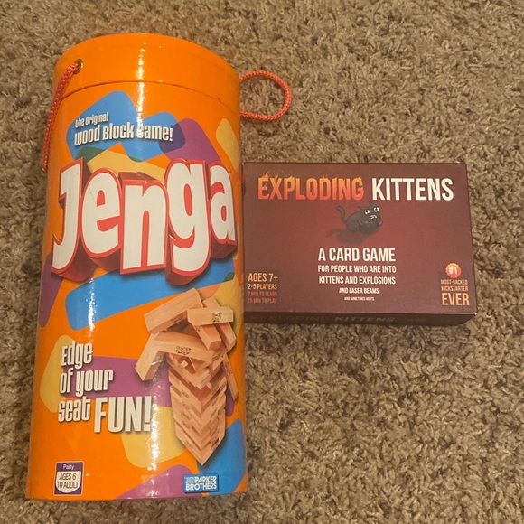Exploding Kittens + Jenga - Picture 1 of 6
